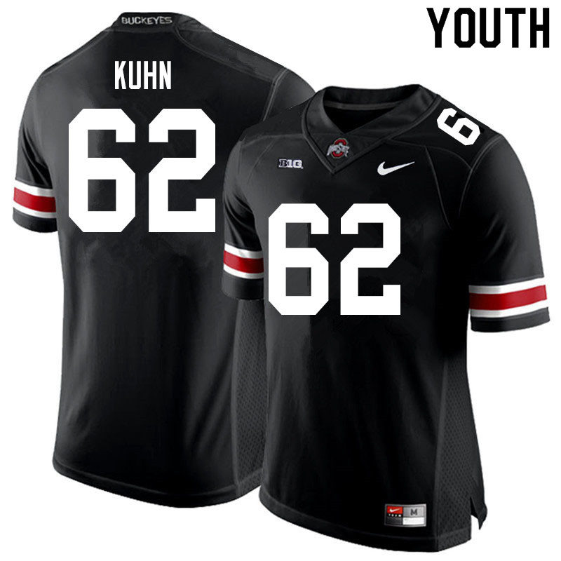 Ohio State Buckeyes Chris Kuhn Youth #62 Black Authentic Stitched College Football Jersey